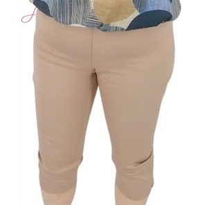 Leona Per Donna Broek Lucia 3/4 lengte 261.16.02 Zand Leona Per Donna Broek Lucia 3/4 lengte 261.16.02 Zand